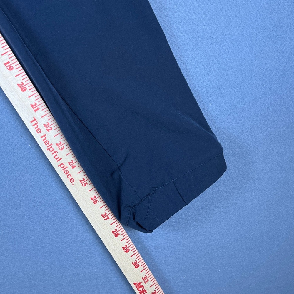 Wowie Mens Navy Blue Joggers Stretch Active Pants Geometric Pocket Size L - Picture 11 of 11